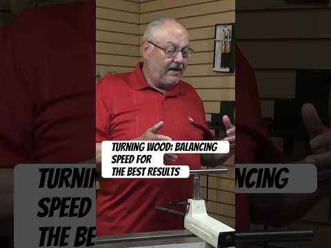Turning Wood: Balancing Speed for the Best Results #woodturning #woodlathe #howto #woodwork #lathe