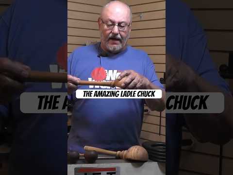 Ladle Chuck: Amazing Spindle and Bowl Turning Project #woodturning #woodworking #lathe #howto #short
